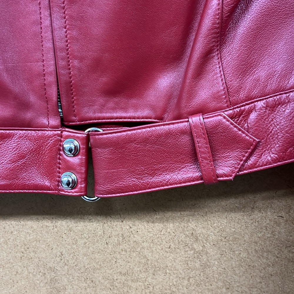 Be Red Leather Jacket - Picture 3 of 9